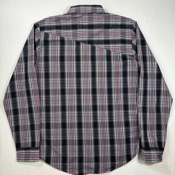 Volcom Men's Classic Fit Weirdoh Plaid II Long Sleeve Button Up Shirt | Size M - Picture 6 of 12